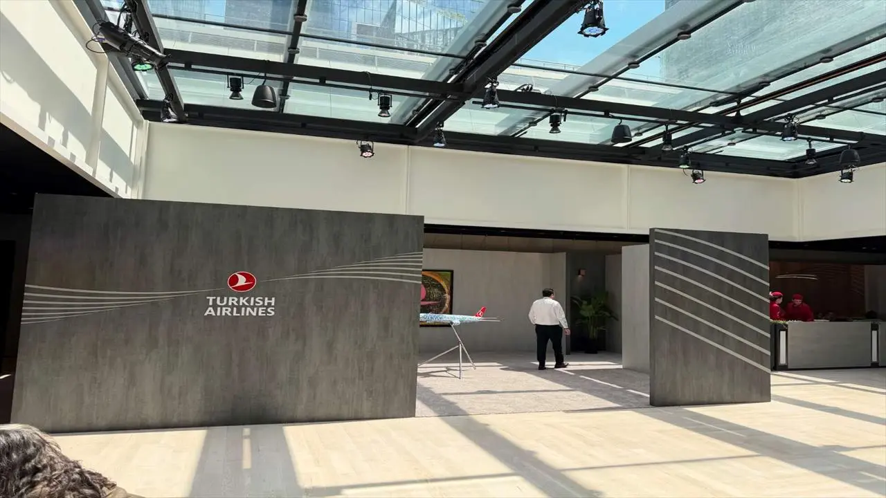 Turkish Airlines exhibition stand — different angle